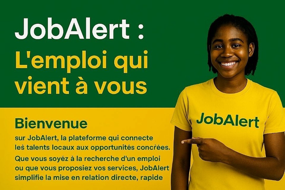Bienvenue sur JobAlert, la plateforme qui connecte les talents locaux aux opportunités concrètes. Que vous soyez à la recherche d’un emploi ou que vous proposiez vos services, JobAlert simplifie la mise en relation directe, rapide et sans intermédiaire.