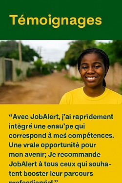 Je recommande JobAlert de Mwoezon à tous